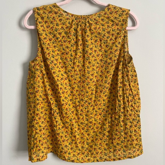 Madewell Shirred Shell Tank in Calico Floral - Picture 13 of 14